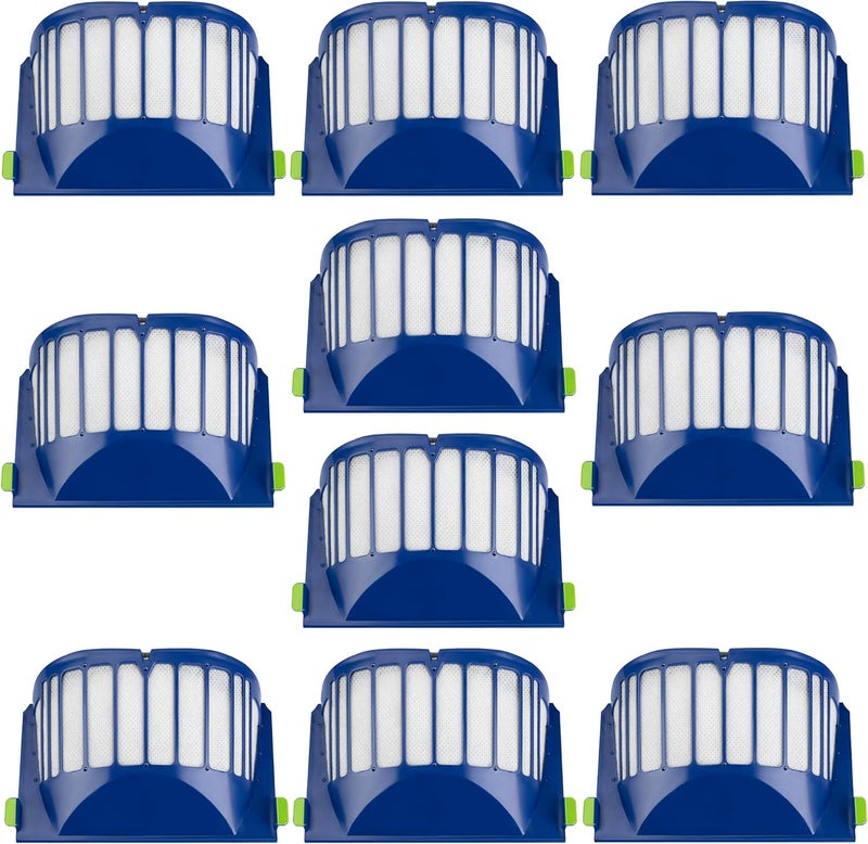 Funmit Aero Vac Filter Replacement parts for Roomba 500 & 600 Series 536 550 595 614 618 620 630 635 645 650 655 660 665 671 675 677 680 690 694 695 Vacuum Cleaner, 10 Pack - Image 1